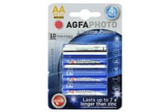 Alkalické baterie Agfa Photo AA MN1500 1.5V - 4ks. 