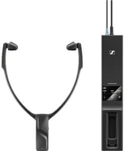 sluchátka do uší k televizi sennheiser rs-5200 s dokovací stanicí lehké ovládání bezdrátová konstrukce velká ovládací tlačítka nastavení hlasitosti na každém sluchátku režimy zvuku